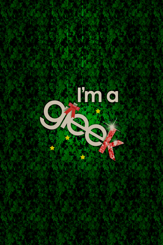 Gleek向け Glee のiphone用christmas壁紙 Iphone4 5対応 Web